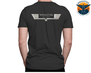 Striped Whale-Tail Sales T-Shirt