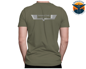 Striped Whale-Tail Sales T-Shirt