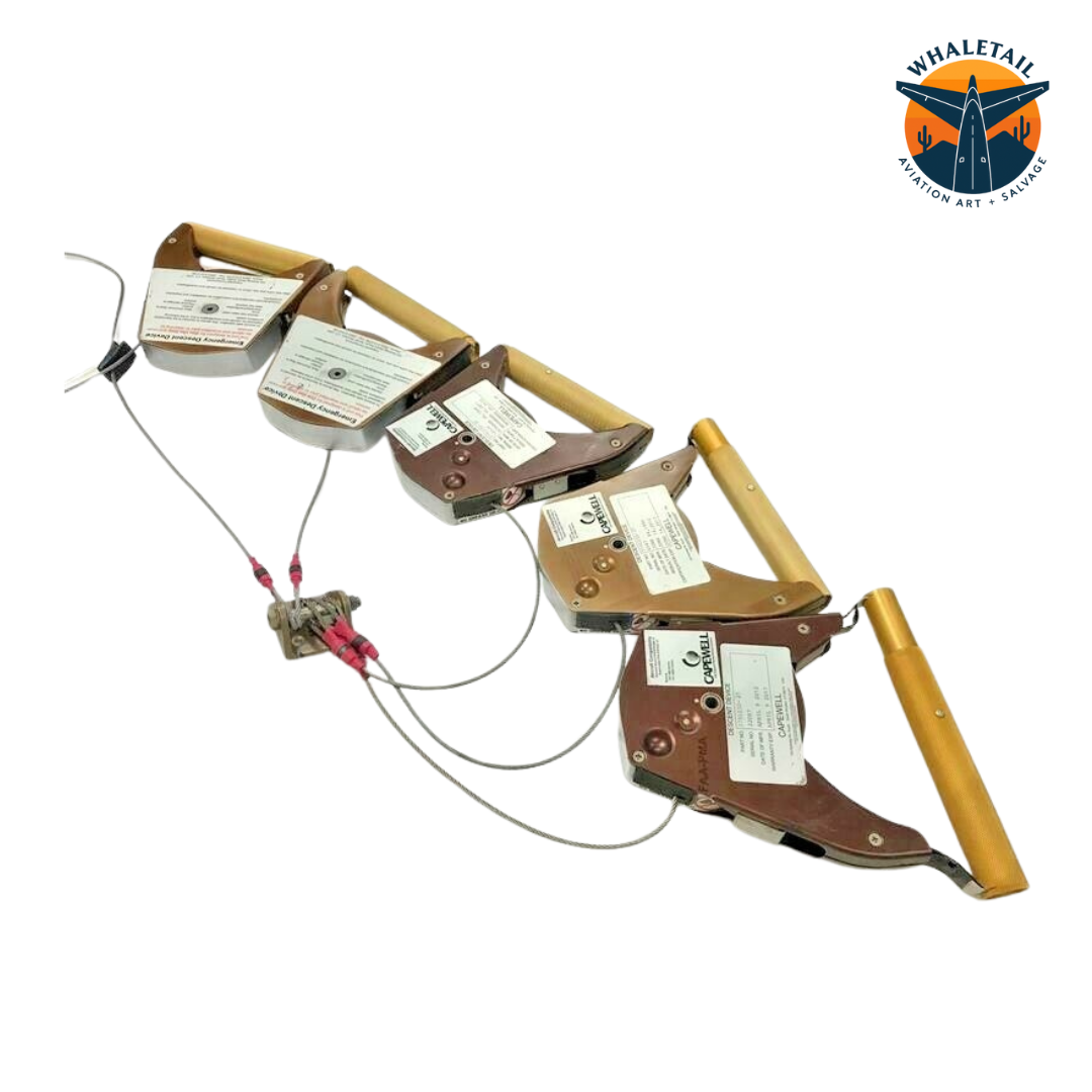Original Aircraft 747-400 Emergency Decent Device from the Flight Deck