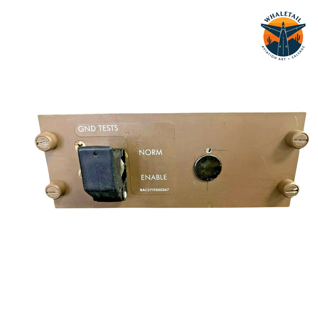 Original 747-400 Ground Test Enable Switch from Flight Deck Original 747-400 Ground Test Enable Switch from Flight Deck
