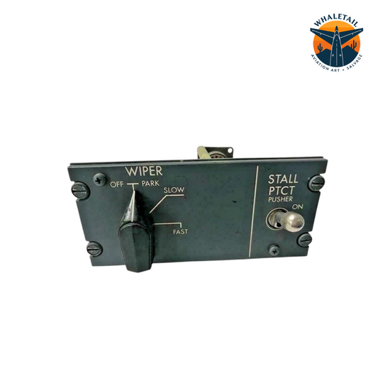 Original CRJ-200 Wiper Control Panel from Flight Deck