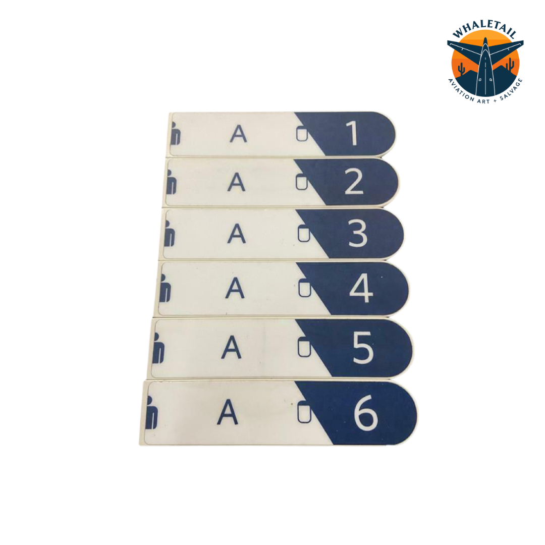 747-400 Lower Level First Class Aisle Plaque (sold individually)