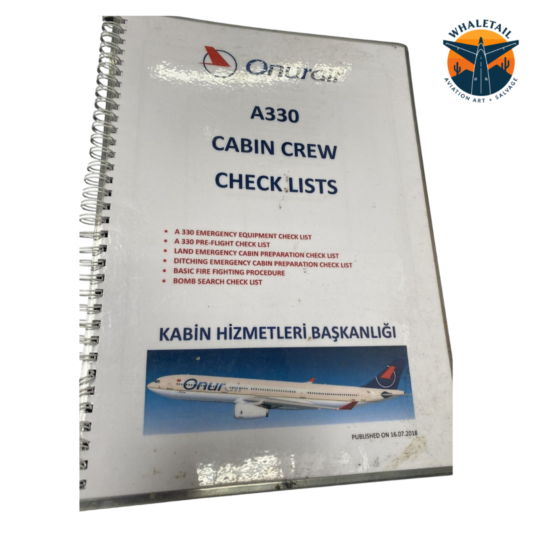 Onur Air A330 Cabin Crew Checklists