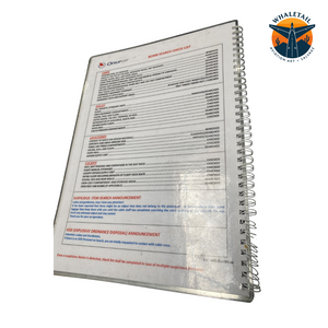 Onur Air A330 Cabin Crew Checklists