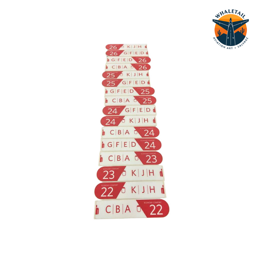 747-400 Economy Comfort Aisle Plaque (sold individually)