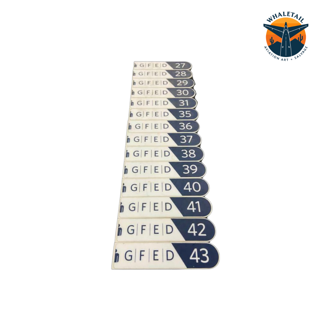 747-400 Aisle Plaque (sold individually)