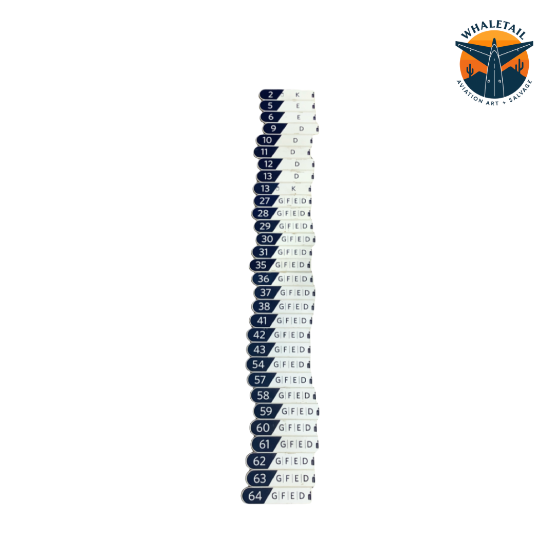 747-400 Aisle Plaque (sold individually)