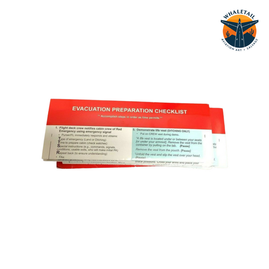 Evacuation Checklist Without Holder