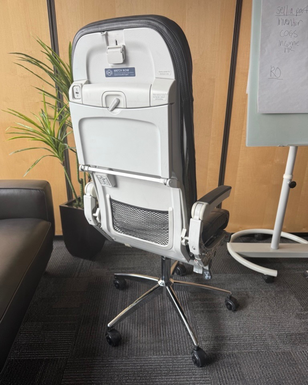 Authentic Airbus A321 EOW Airplane Seat Office Chair – Aviation Office Furniture