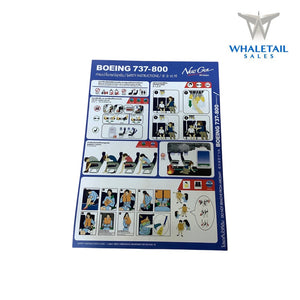 737-800 Safety Cards (Blue)