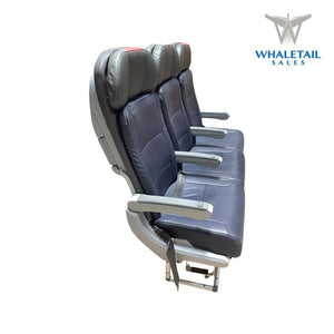 American Airlines Row of Three Seats Economy W/screens on back