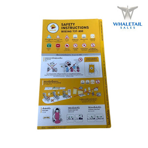 737-800 Safety Cards (Yellow)