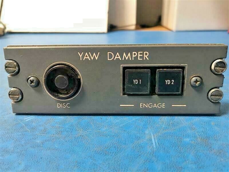 Original CRJ-200 Yaw Damper Control Panel from Flight Deck